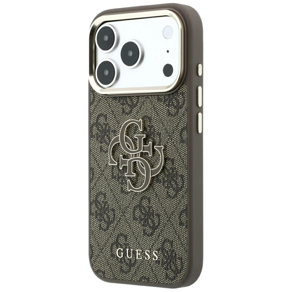 Θήκη για Apple iPhone 18 Pro Max / 17 Pro Max, Guess, 4G Big Resin Logo, Καφέ