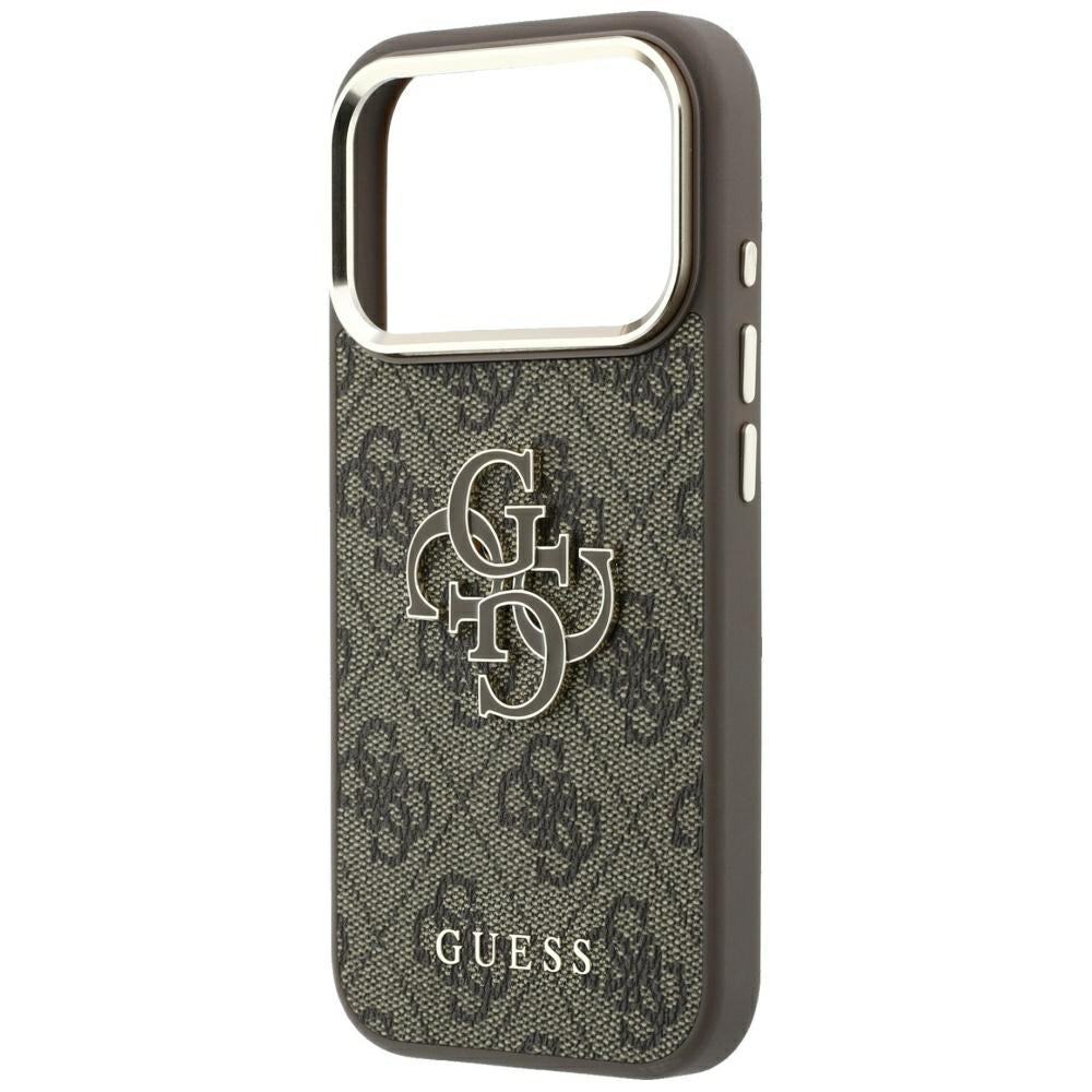 Θήκη για Apple iPhone 18 Pro Max / 17 Pro Max, Guess, 4G Big Resin Logo, Καφέ
