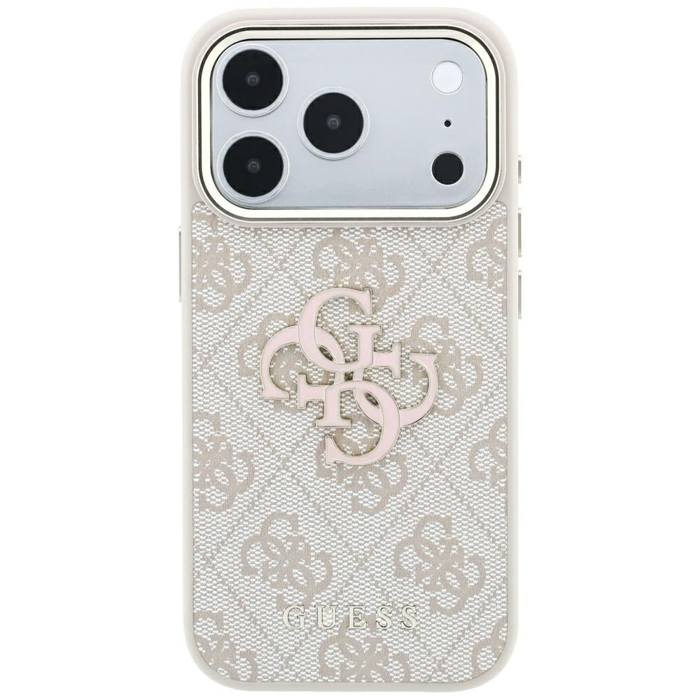 Θήκη για Apple iPhone 18 Pro Max / 17 Pro Max, Guess, 4G Big Resin Logo, Ροζ