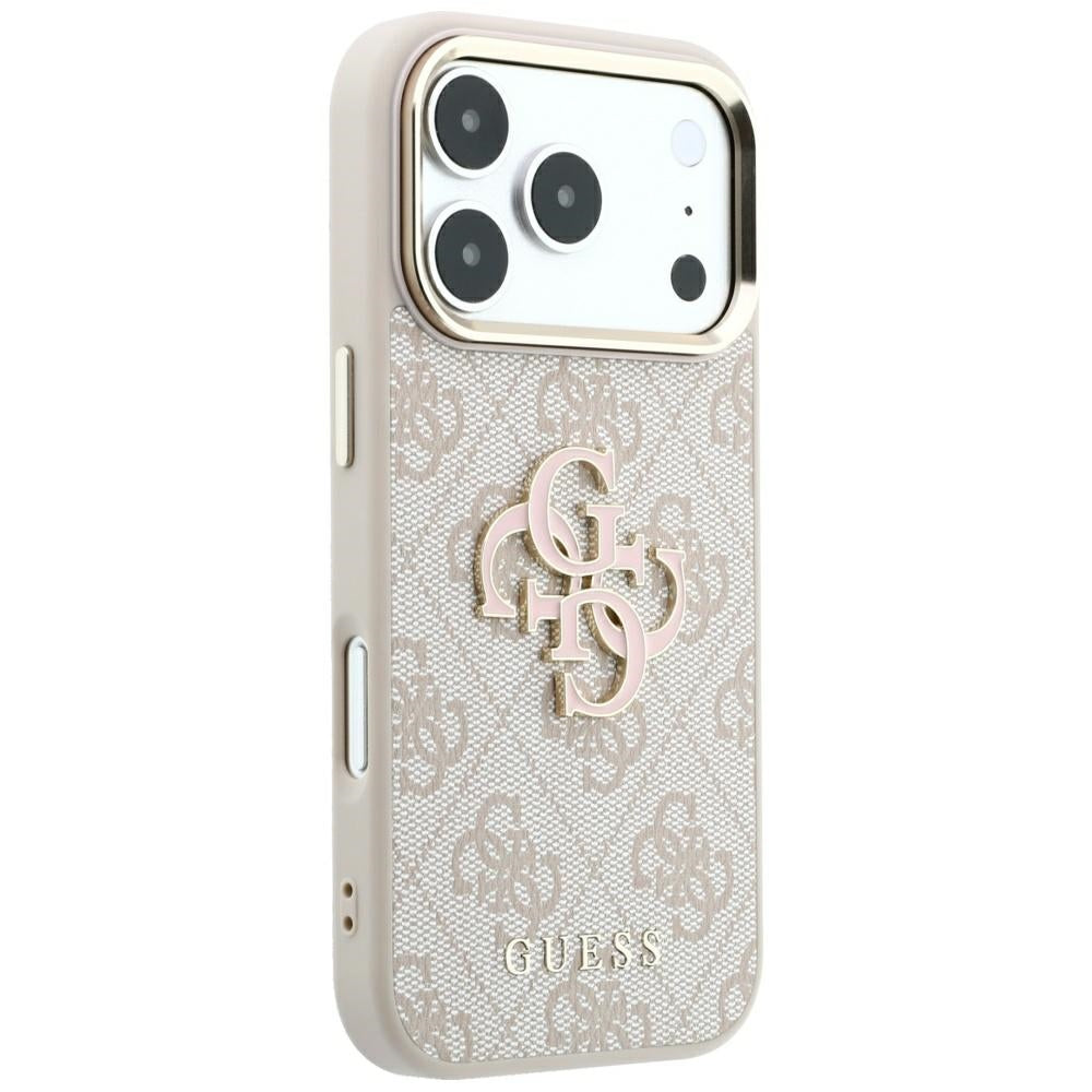 Θήκη για Apple iPhone 18 Pro Max / 17 Pro Max, Guess, 4G Big Resin Logo, Ροζ