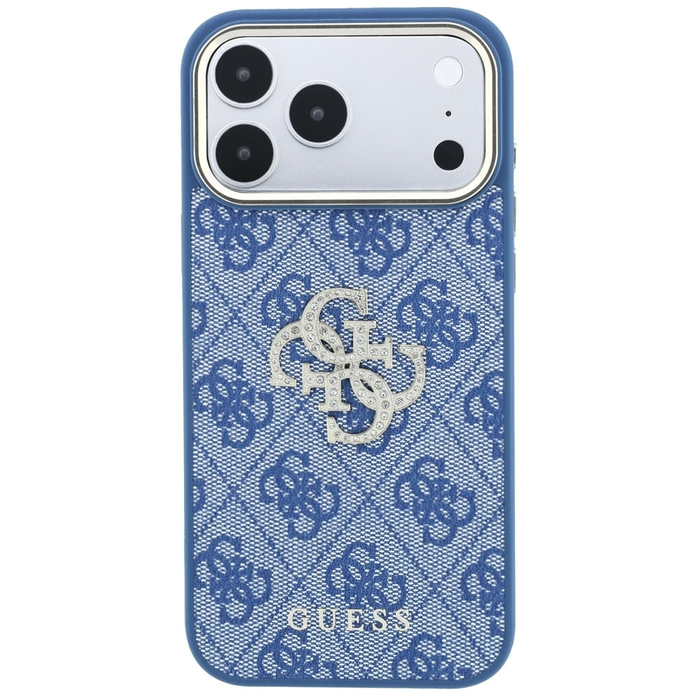 Θήκη για Apple iPhone 18 Pro Max / 17 Pro Max, Guess, 4G Big Strass Logo, Μπλε