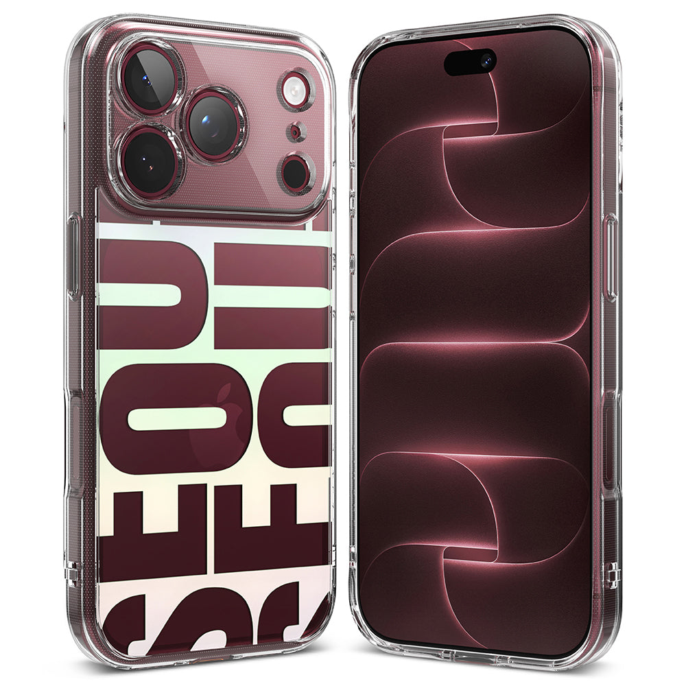 Θήκη για Apple iPhone 18 Pro Max / 17 Pro Max, Ringke, Fusion Seoul, Βυσσινί