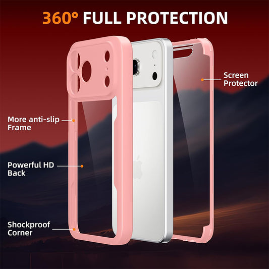 Θήκη για Apple iPhone 18 Pro Max / 17 Pro Max, Techsuit, ColorVerse 360, Ροζ