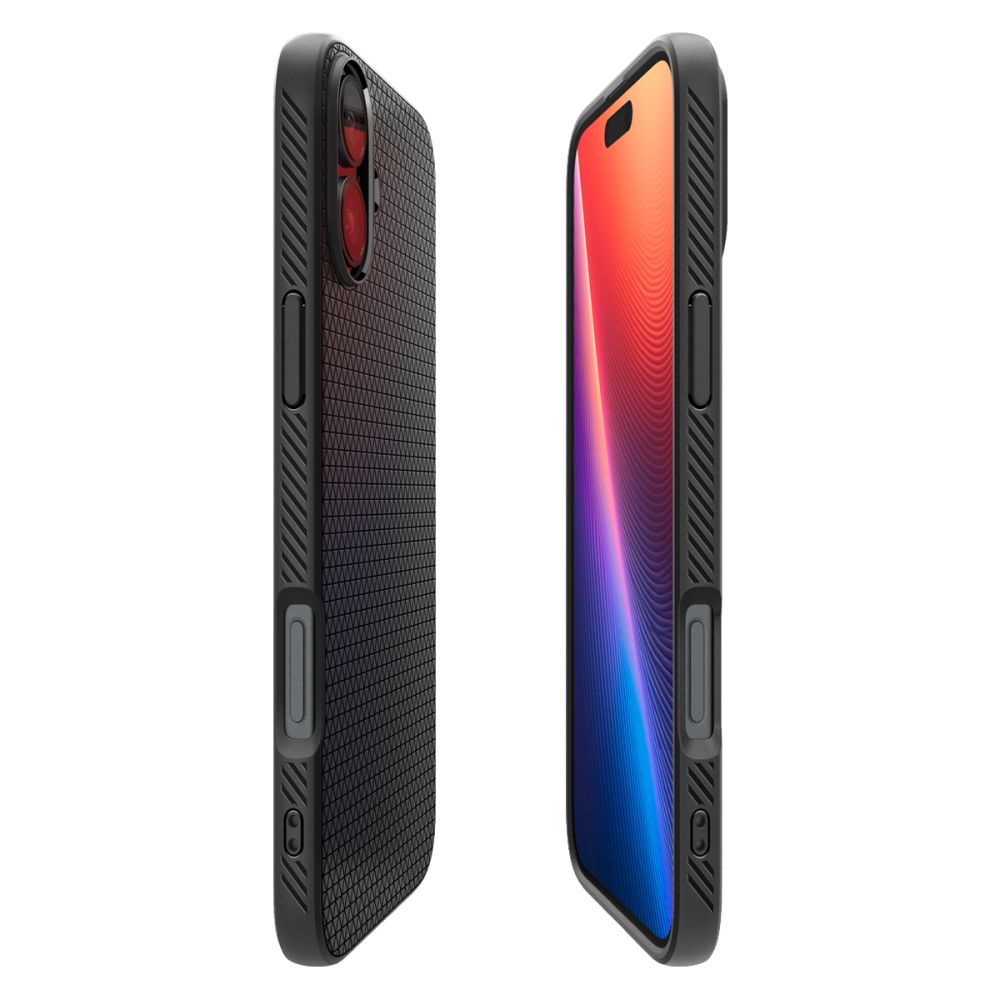 Θήκη για Apple iPhone 16 Plus, Spigen, Liquid Air, Ματ Μαύρη ACS08066