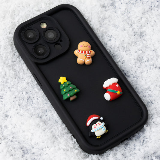 Θήκη για Apple iPhone 15 Pro, OEM, Ultra Trendy 3D Christmas, Μαύρη