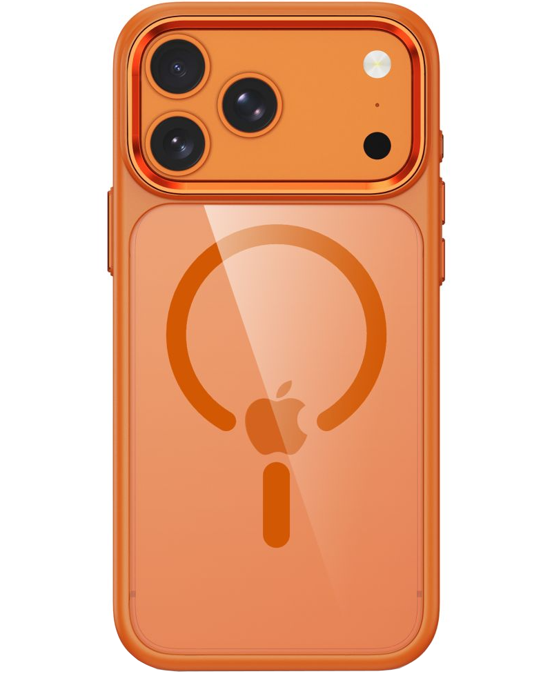 Θήκη για Apple iPhone 18 Pro / 17 Pro, Tech-Protect, Magmat CC, Πορτοκαλί Διαφανής