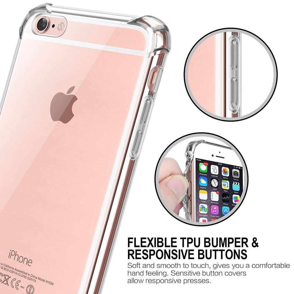 Θήκη για Apple iPhone SE (2016) / 5 / 5s, Techsuit, Ανθεκτική σε Κρούσεις Διαφανής, Διαφάνεια