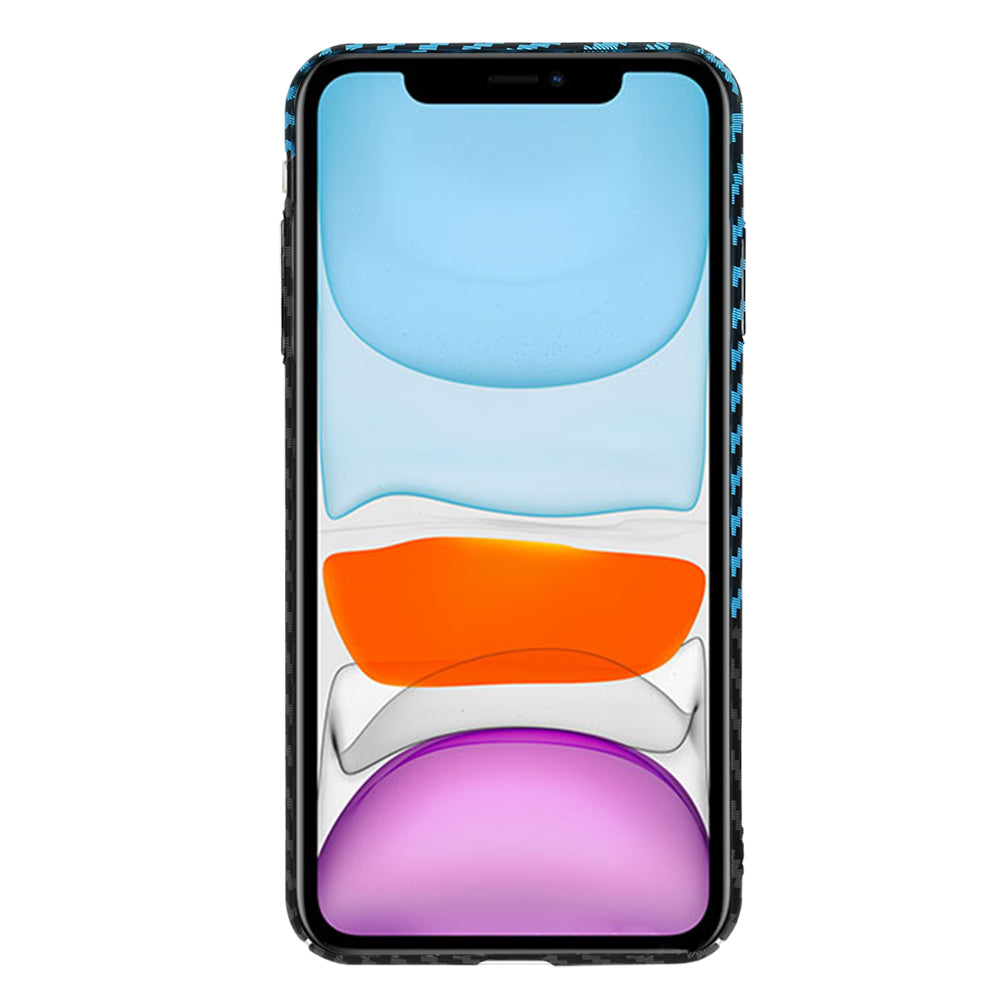 Θήκη για Apple iPhone XR, Techsuit, Carbonite FiberShell, Μαύρο Μπλε