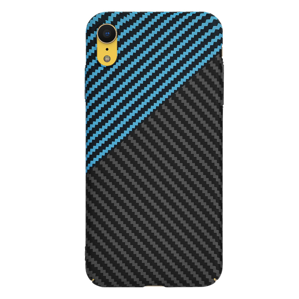 Θήκη για Apple iPhone XR, Techsuit, Carbonite FiberShell, Μαύρο Μπλε