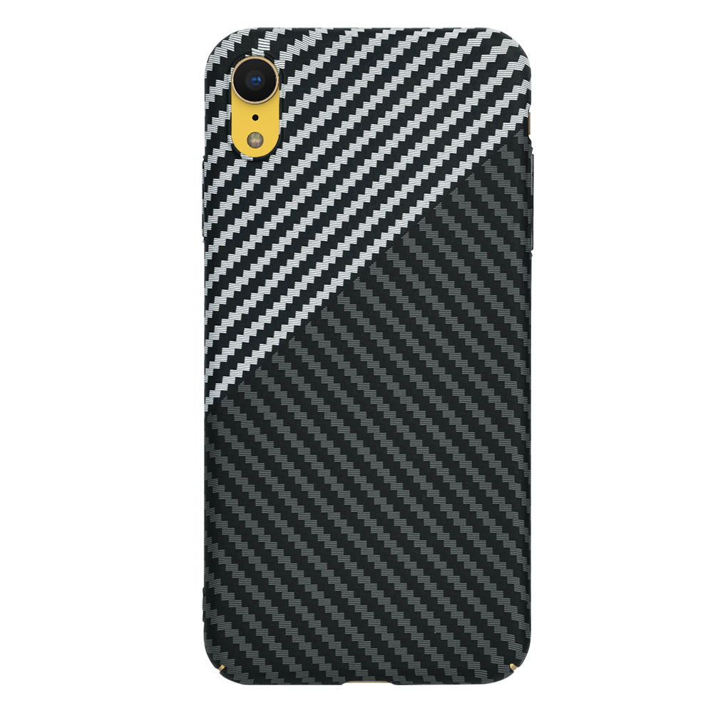 Θήκη για Apple iPhone XR, Techsuit, Carbonite FiberShell, Μαύρο Γκρι