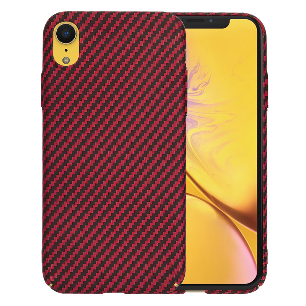 Θήκη για Apple iPhone XR, Techsuit, Carbonite FiberShell, Κόκκινο