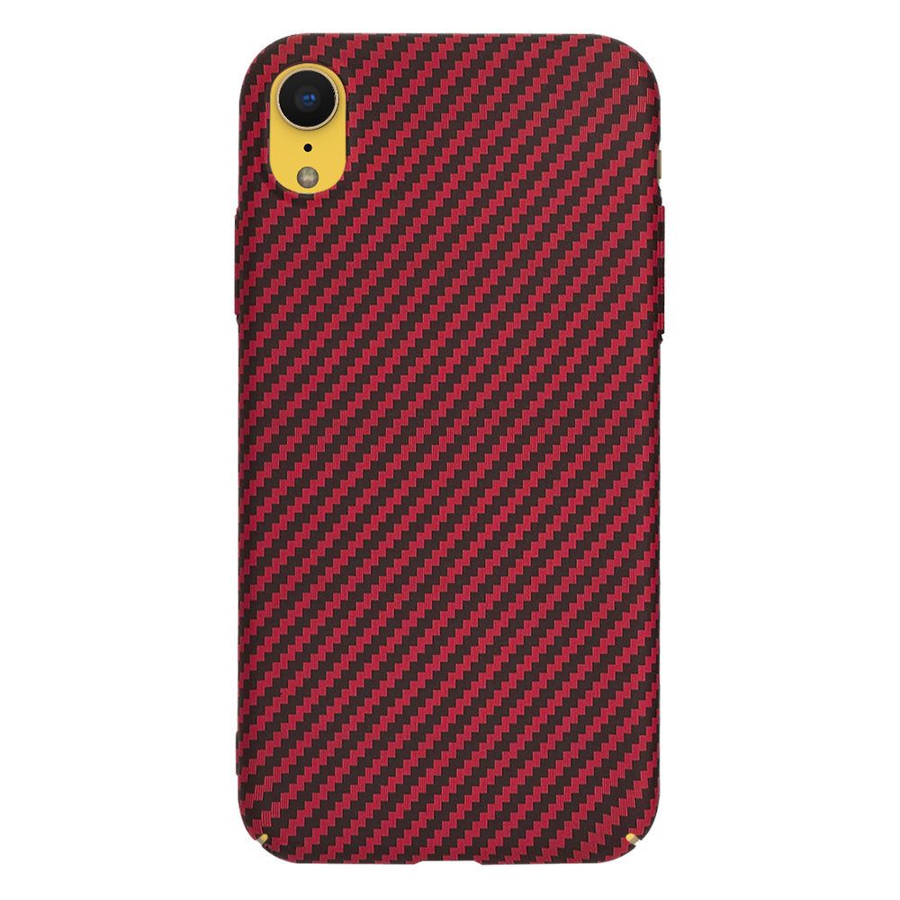 Θήκη για Apple iPhone XR, Techsuit, Carbonite FiberShell, Κόκκινο