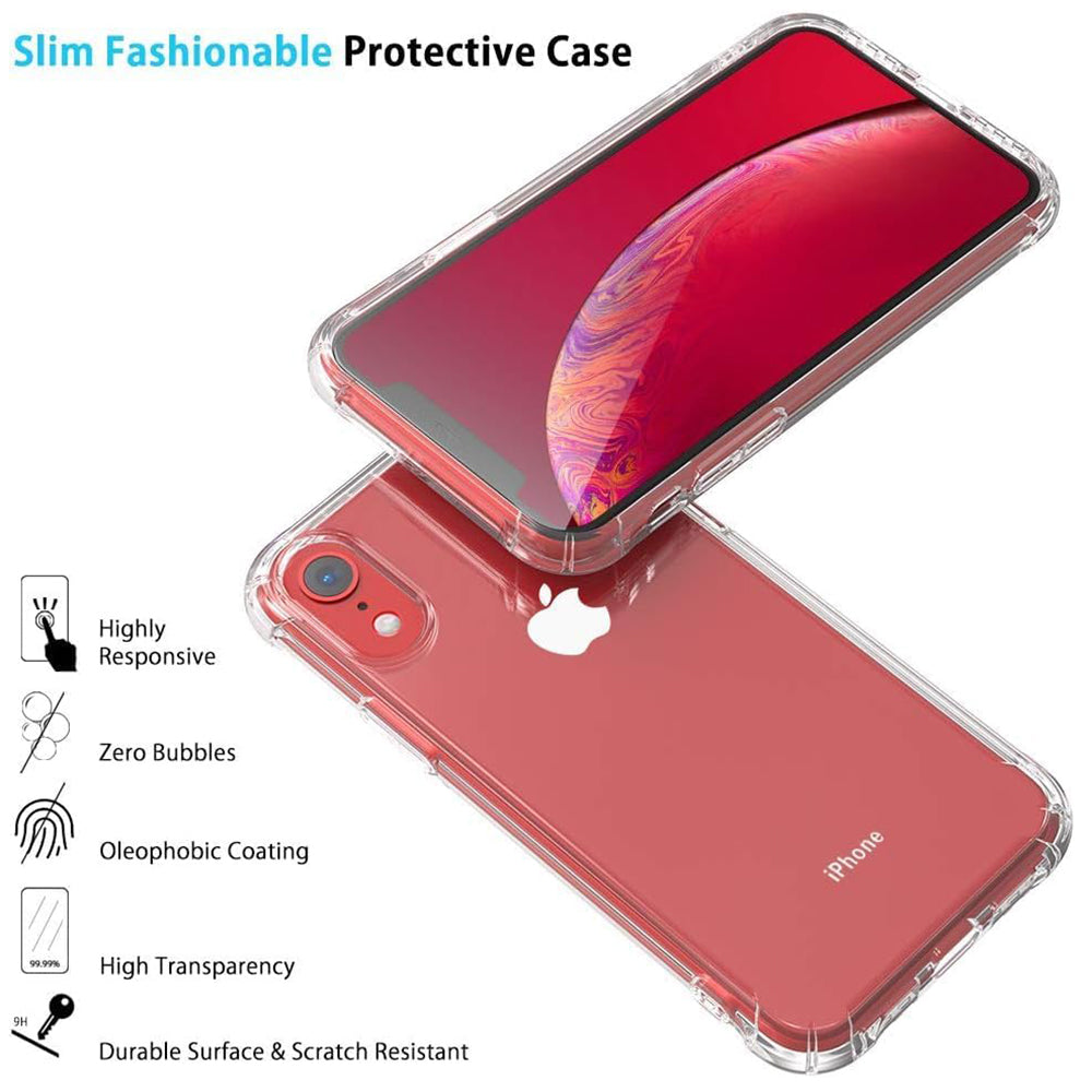 Θήκη για Apple iPhone XR, Techsuit, Ανθεκτική σε Κρούσεις Διαφανής, Διάφανη