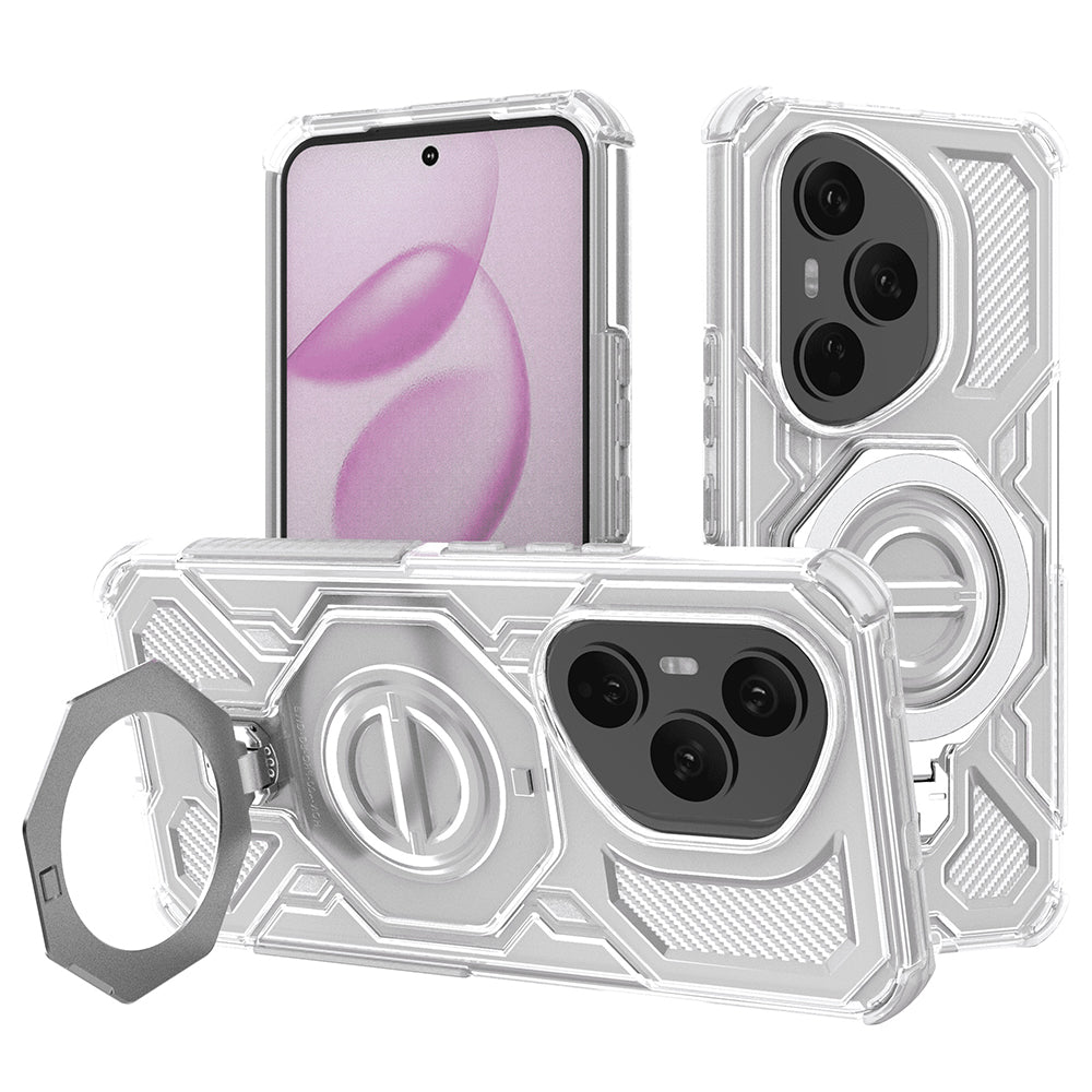 Θήκη για Honor 400 Pro, Techsuit, Carbon Shield Pro, Λευκό