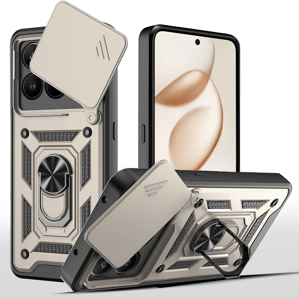 Θήκη για Honor 400 Smart 4G / X7d 4G / 400 Smart 5G, Techsuit, CamShield, Χρυσή