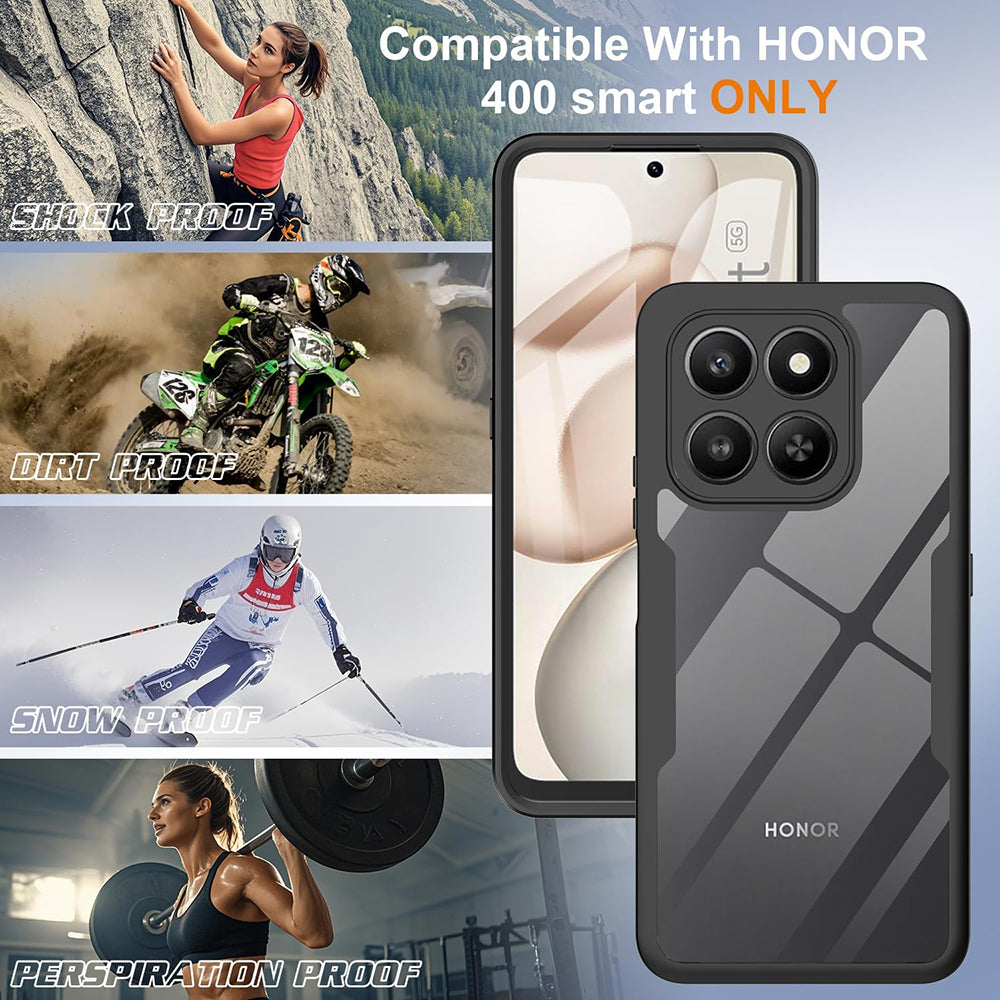 Θήκη για Honor 400 Smart 4G / X7d 4G / 400 Smart 5G, Techsuit, ColorVerse 360, Μαύρη