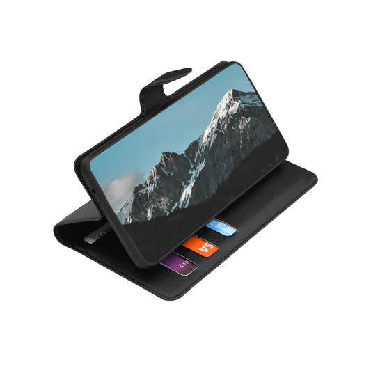 Θήκη για Honor 600 Smart, Techsuit, Leather Folio, Μαύρο