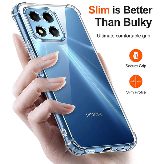 Θήκη για Honor 70 Lite / X6 / X8 5G, Techsuit, Ανθεκτική σε Κρούσεις Διαφανής, Διάφανη