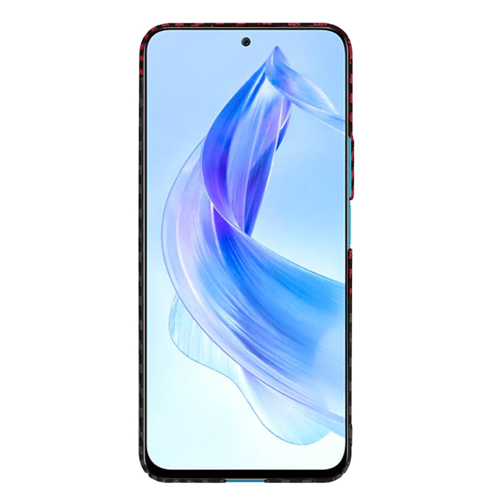 Θήκη για Honor 90 Lite, Techsuit, Carbonite FiberShell, Μαύρο Κόκκινο