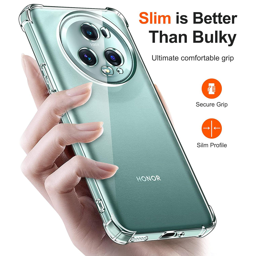 Θήκη για Honor Magic5 Pro, Techsuit, Ανθεκτική σε Κρούσεις Διαφανής, Διάφανη