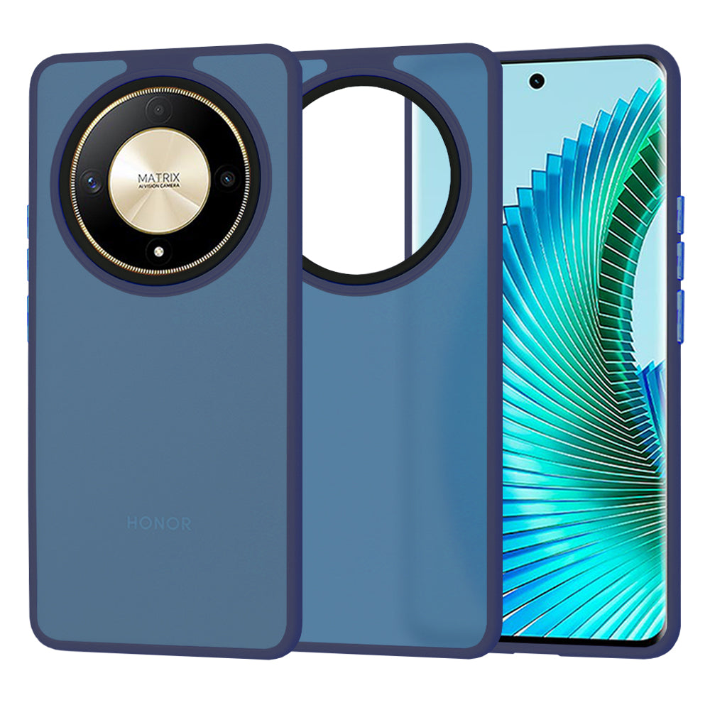 Θήκη για Honor Magic6 Lite, Techsuit, HaloFrost, Μπλε Σκούρο