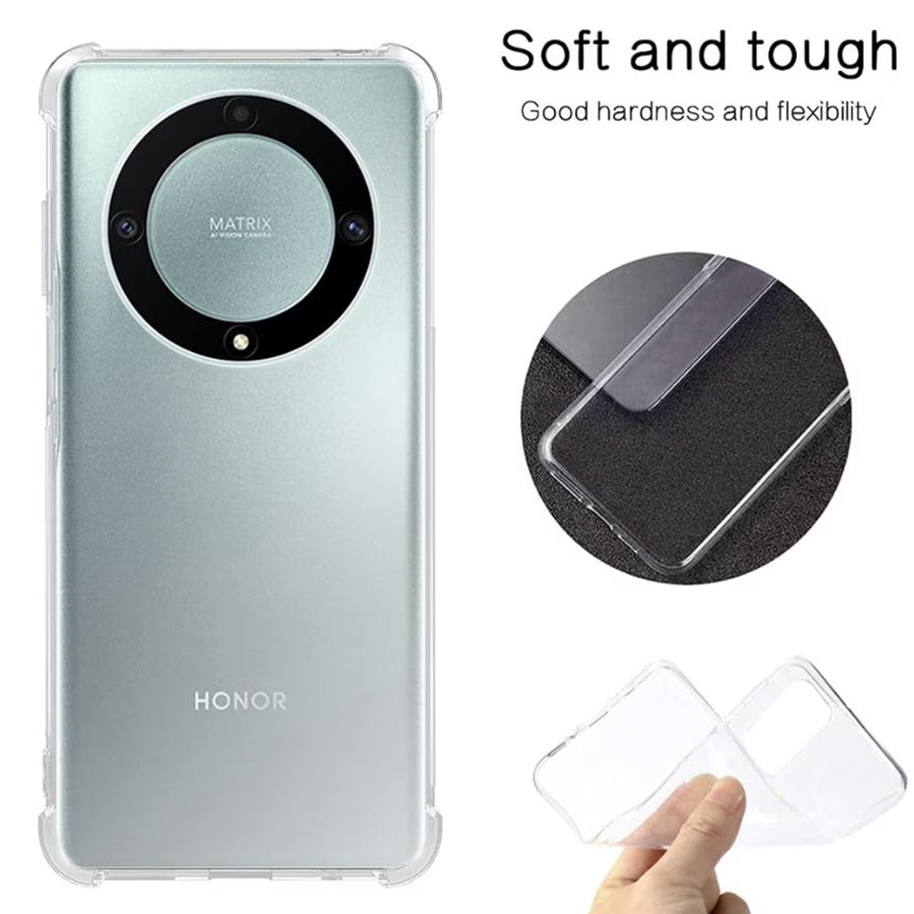 Θήκη για Honor Magic6 Lite, Techsuit, Ανθεκτική σε Κρούσεις Διαφανής, Διάφανη