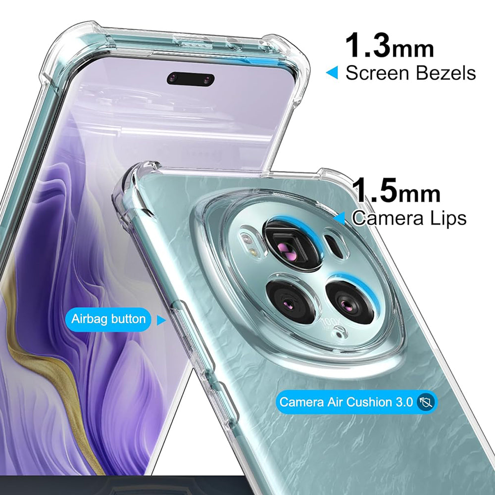 Θήκη για Honor Magic6 Pro, Techsuit, Ανθεκτική σε Κρούσεις Διαφανής, Διάφανη