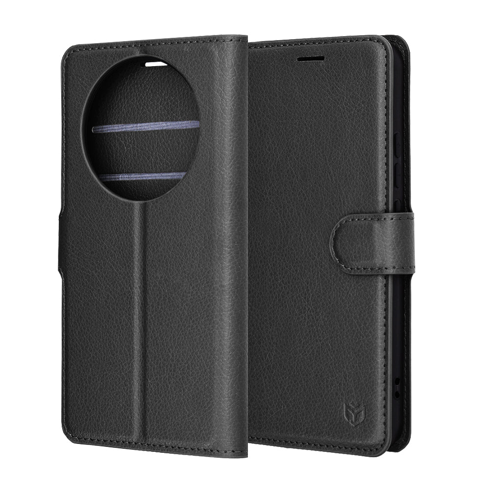 Θήκη για Honor Magic8 Lite, Techsuit, Leather Folio, Μαύρη