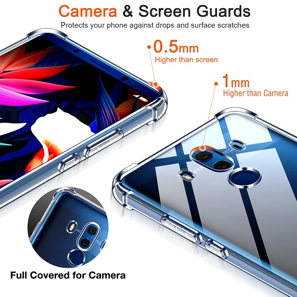 Θήκη για Huawei Mate 10 Pro, Techsuit, Ανθεκτική σε Κρούσεις Διαφανής, Διάφανη