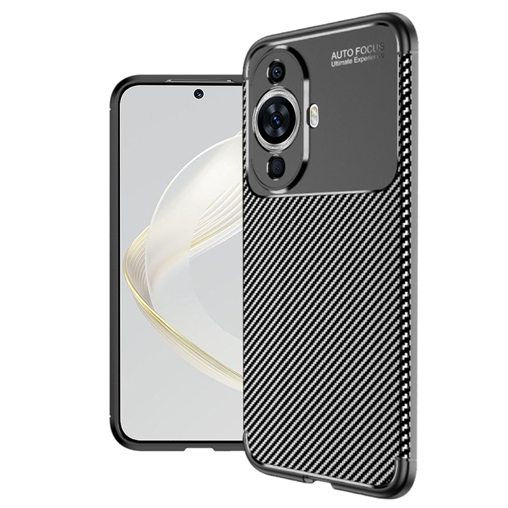 Θήκη για Huawei nova 12s / nova 11, Techsuit, CarbonFiber, Μαύρο