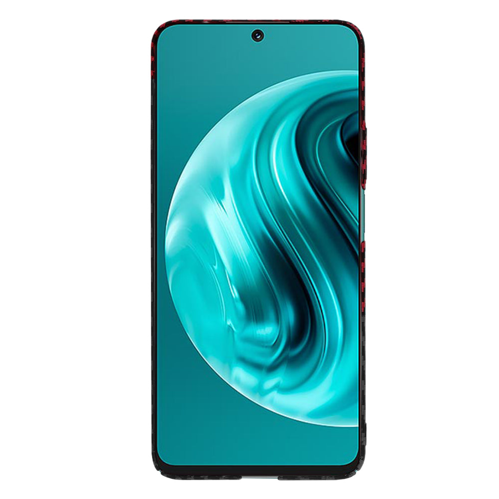 Θήκη για Huawei nova 13i / nova 12i, Techsuit, Carbonite FiberShell, Μαύρο Κόκκινο