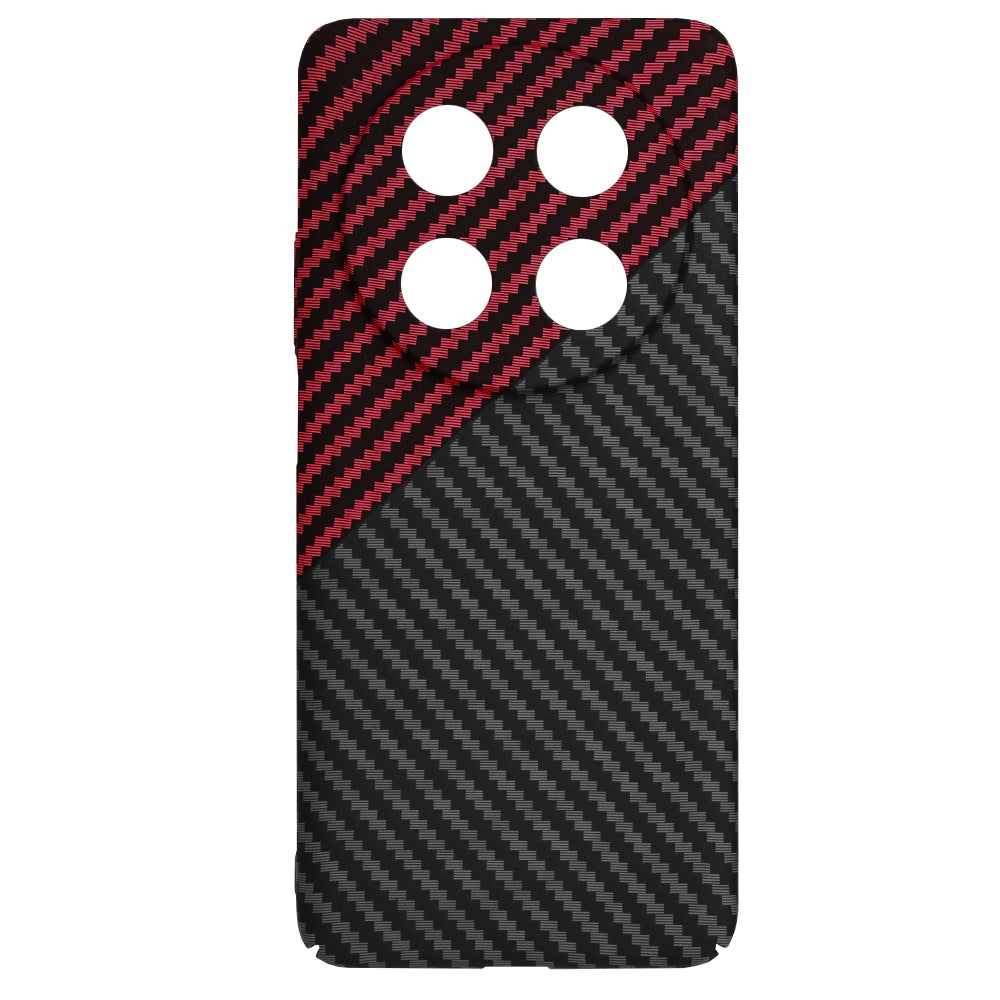 Θήκη για Huawei nova 13i / nova 12i, Techsuit, Carbonite FiberShell, Μαύρο Κόκκινο