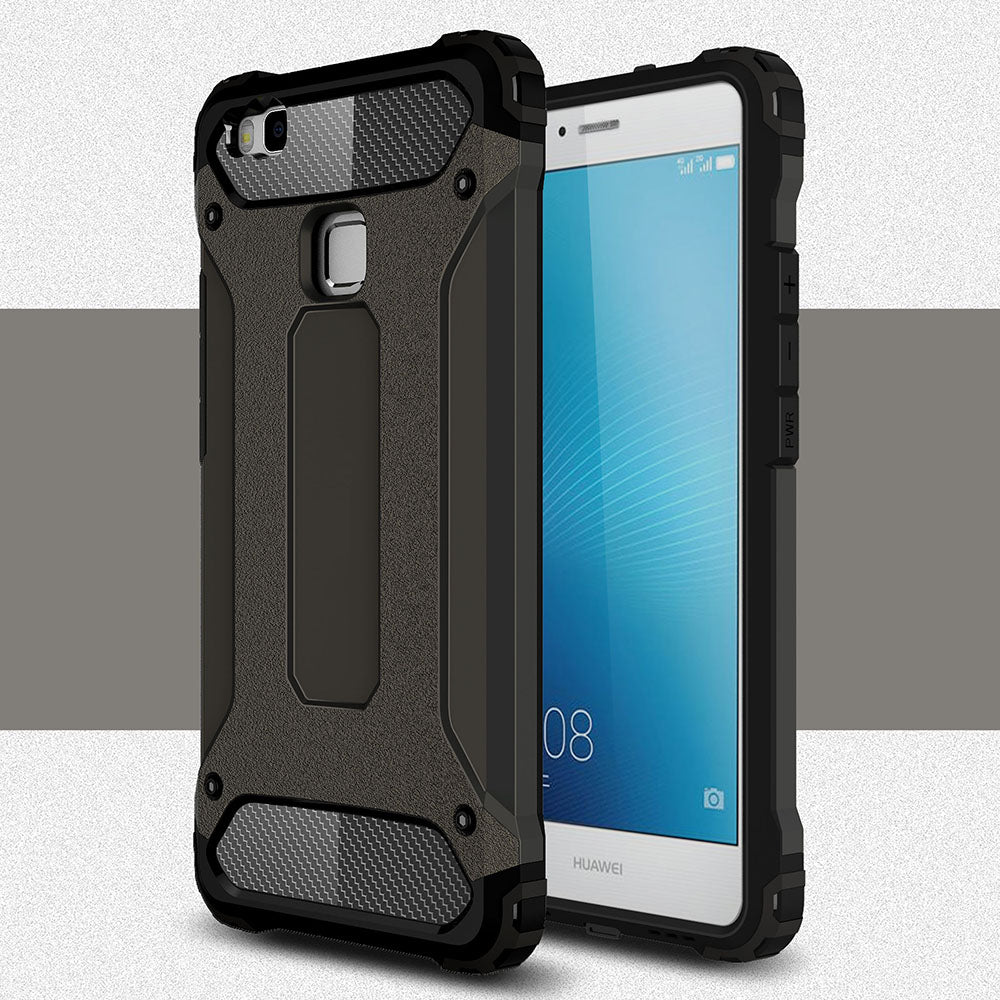 Θήκη για Huawei P9 lite (2016), Techsuit, Hybrid Armor, Μαύρη