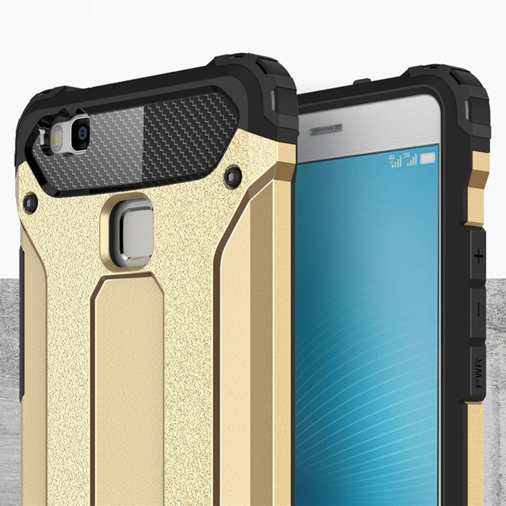 Θήκη για Huawei P9 lite (2016), Techsuit, Hybrid Armor, Μαύρη