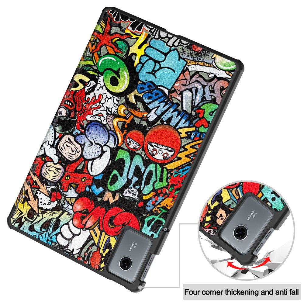 Case for Lenovo Idea Tab Plus, Techsuit, FoldPro Urban Vibe, Multicolor