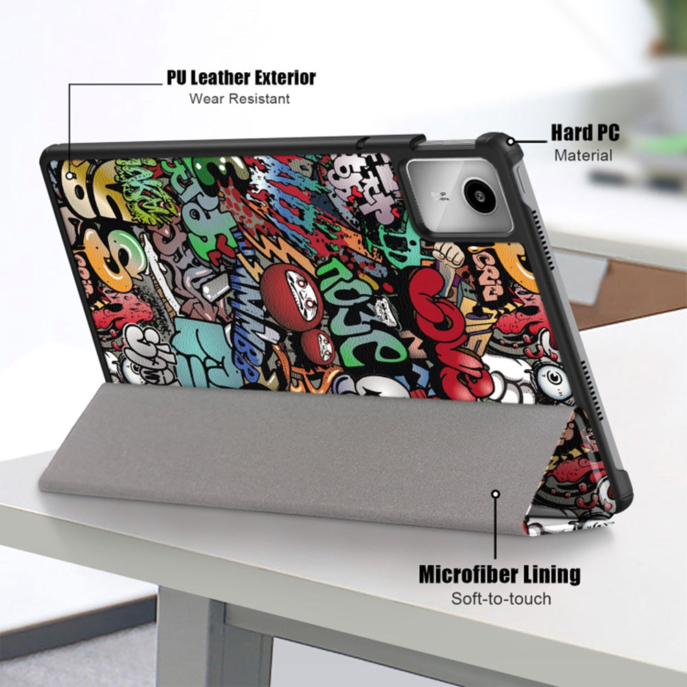 Θήκη για Lenovo Tab M11, Techsuit, FoldPro Urban Vibe, Πολύχρωμο