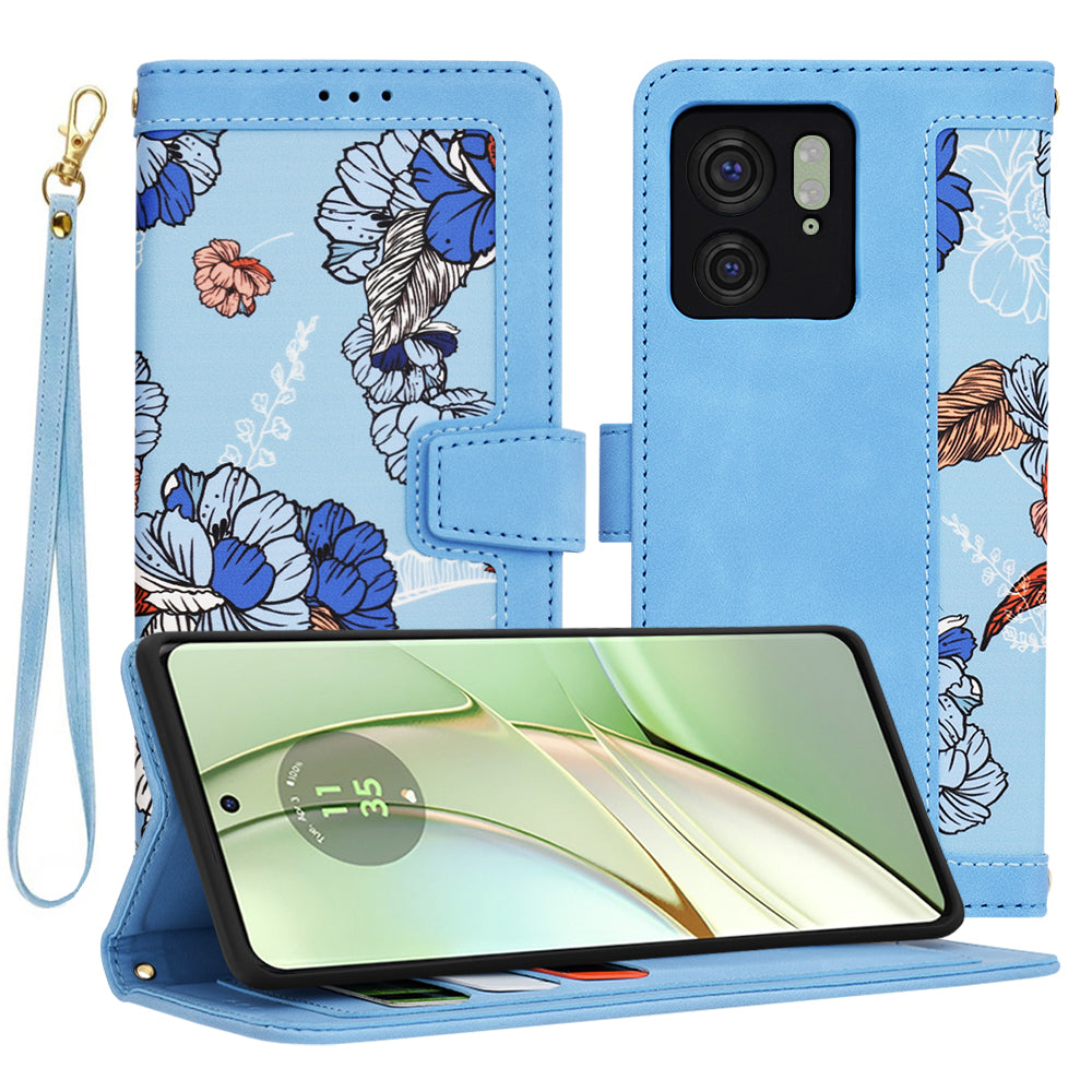 Θήκη για Motorola Edge (2023) / Edge 40, Techsuit, FlipCraft, Μπλε