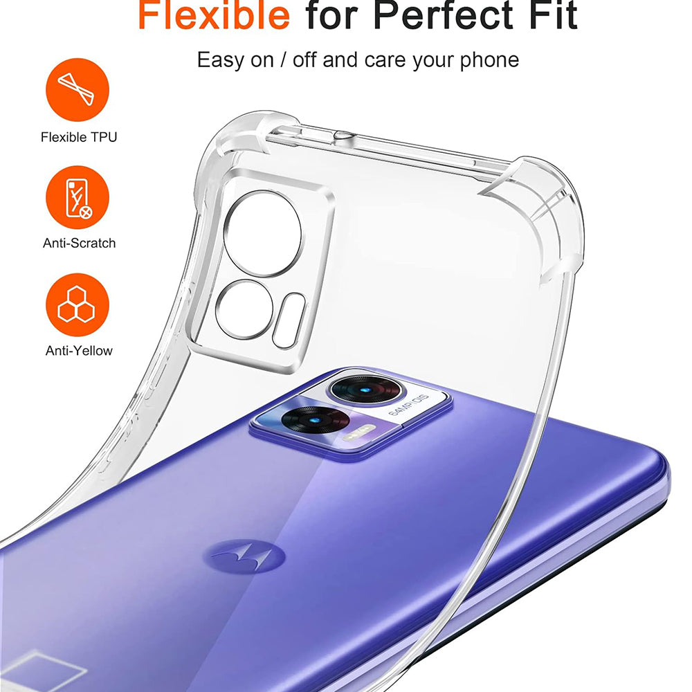 Θήκη για Motorola Edge 30 Neo, Techsuit, Ανθεκτική σε Κρούσεις Διαφανής, Διάφανη