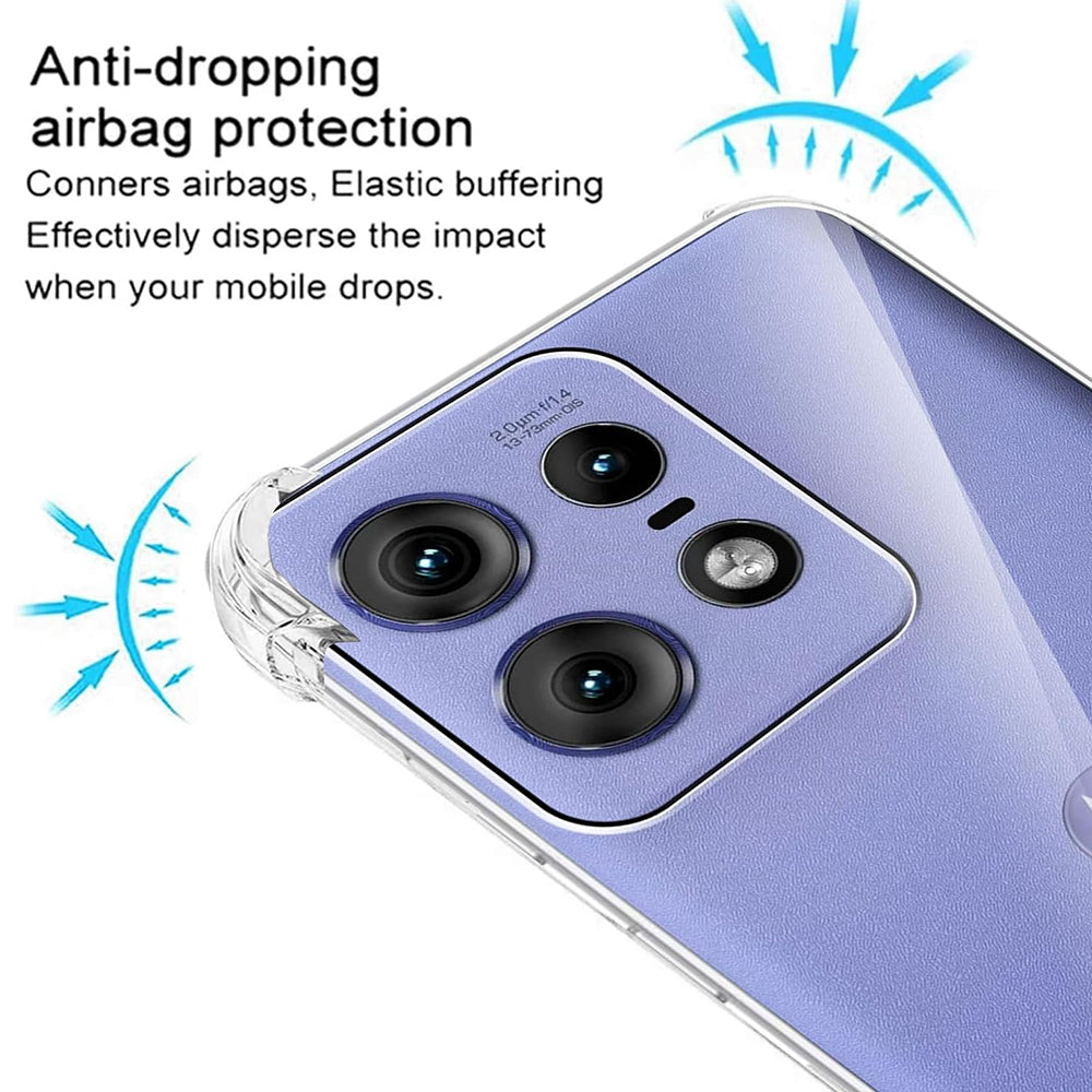 Θήκη για Motorola Edge 50 Pro, Techsuit, Ανθεκτική σε Κρούσεις Διαφανής, Διάφανη