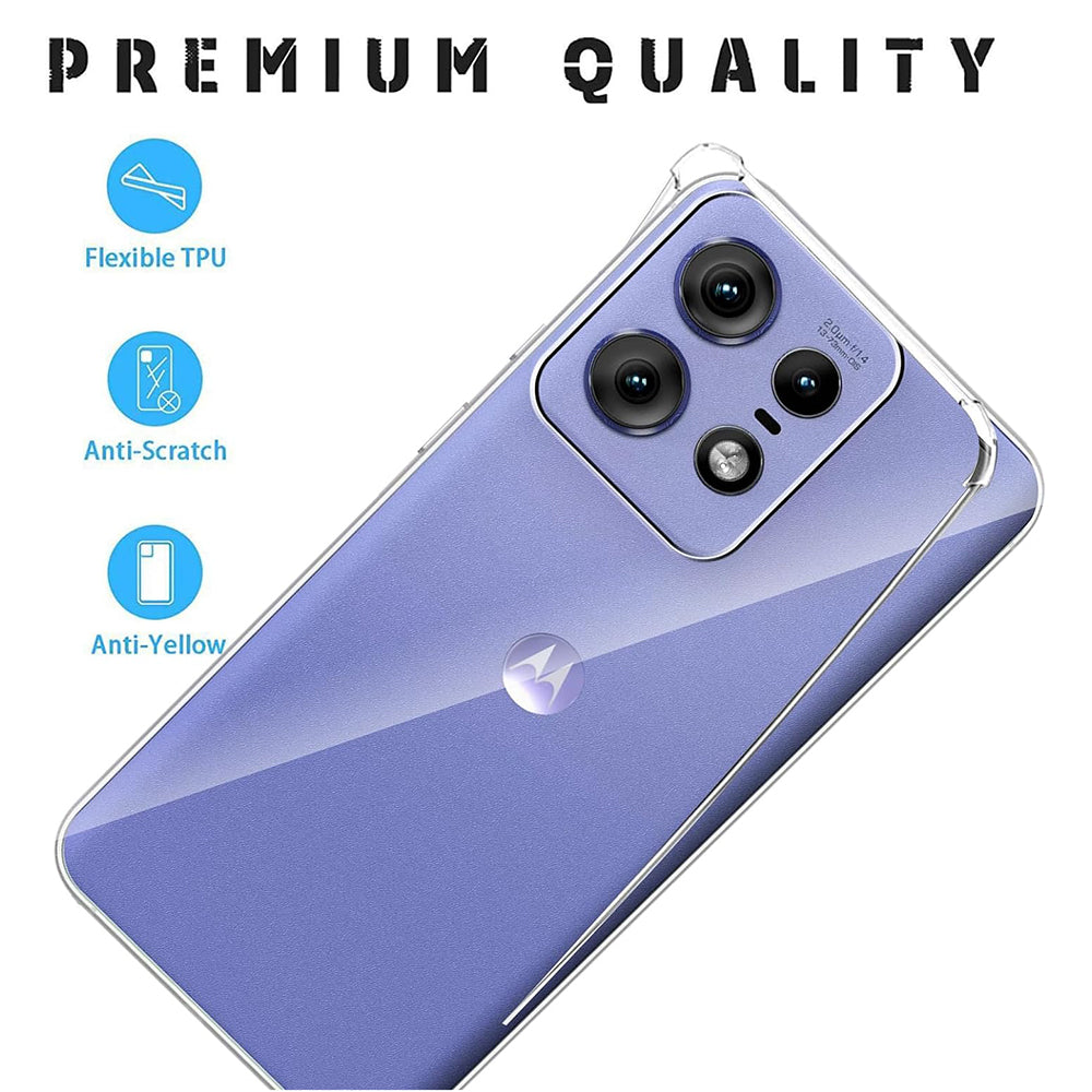 Θήκη για Motorola Edge 50 Pro, Techsuit, Ανθεκτική σε Κρούσεις Διαφανής, Διάφανη