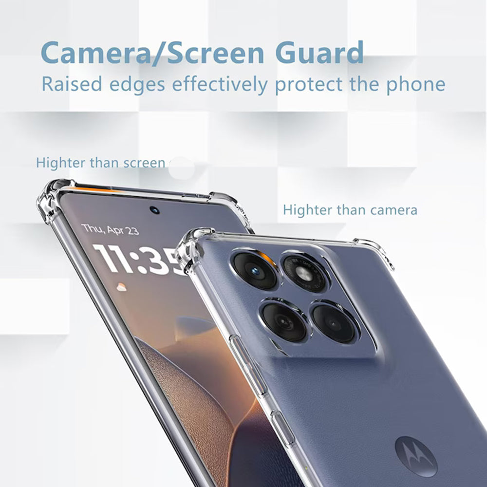 Θήκη για Motorola Edge 60 Fusion / Edge 60, Techsuit, Ανθεκτική σε Κρούσεις Διαφανής, Διαφανής