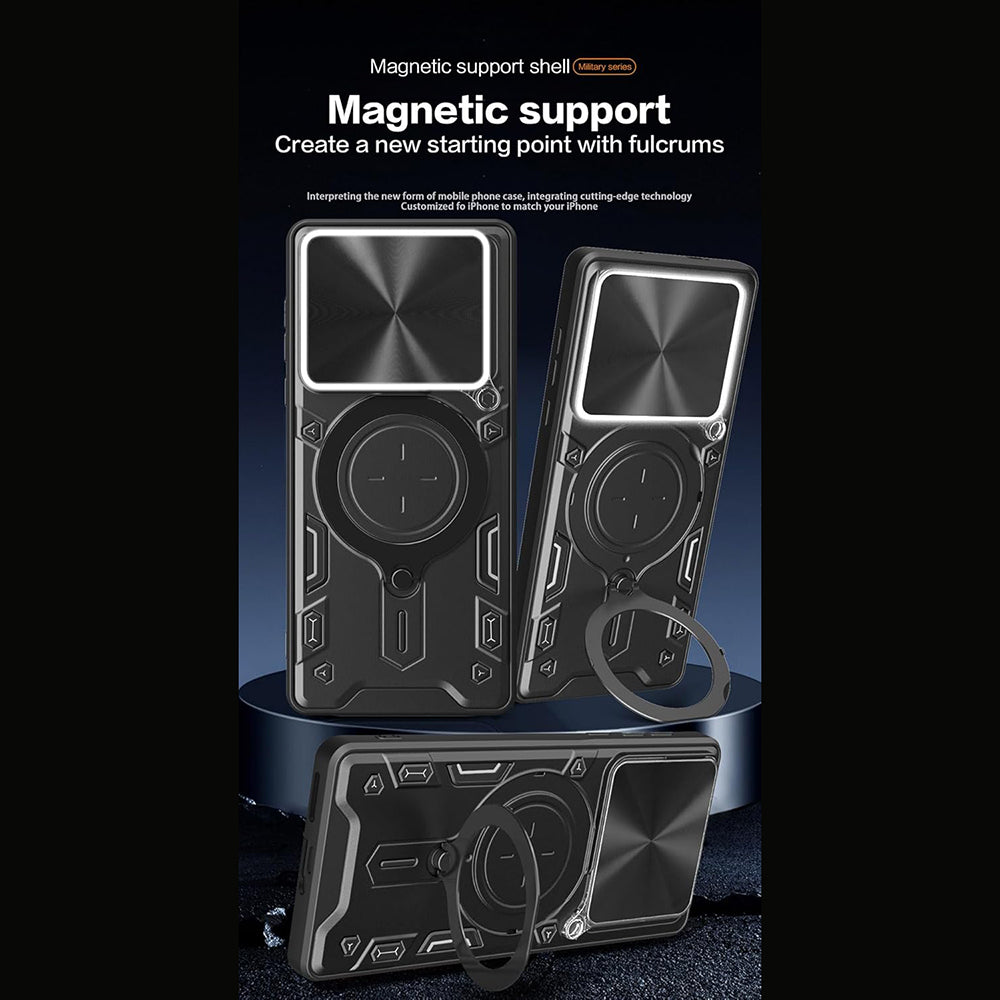 Θήκη για Motorola Edge 60 Pro, Techsuit, CamGuard Pro, Ροζ Χρυσό