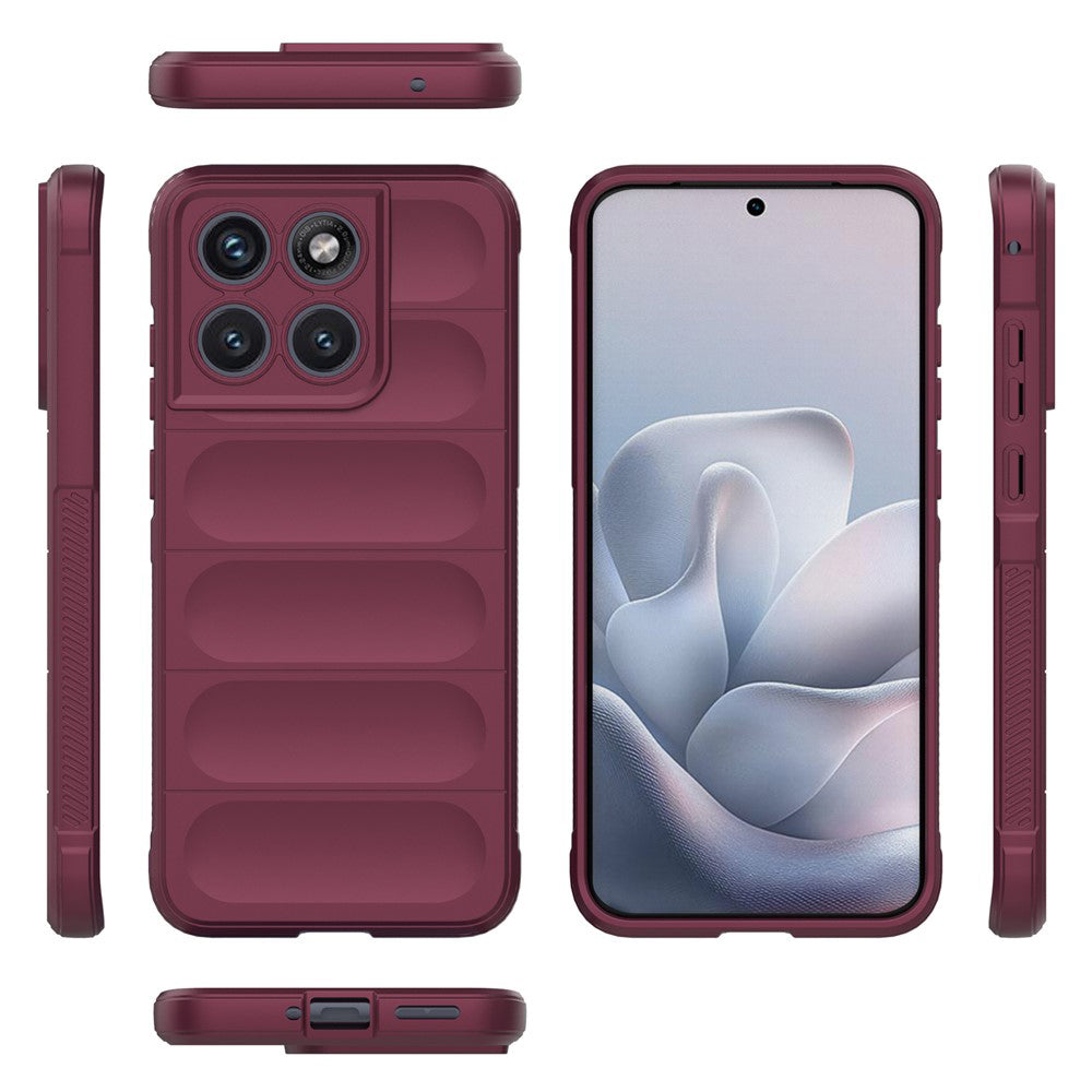 Θήκη για Motorola Edge 70 Fusion, Techsuit, Magic Shield, Βυσσινί