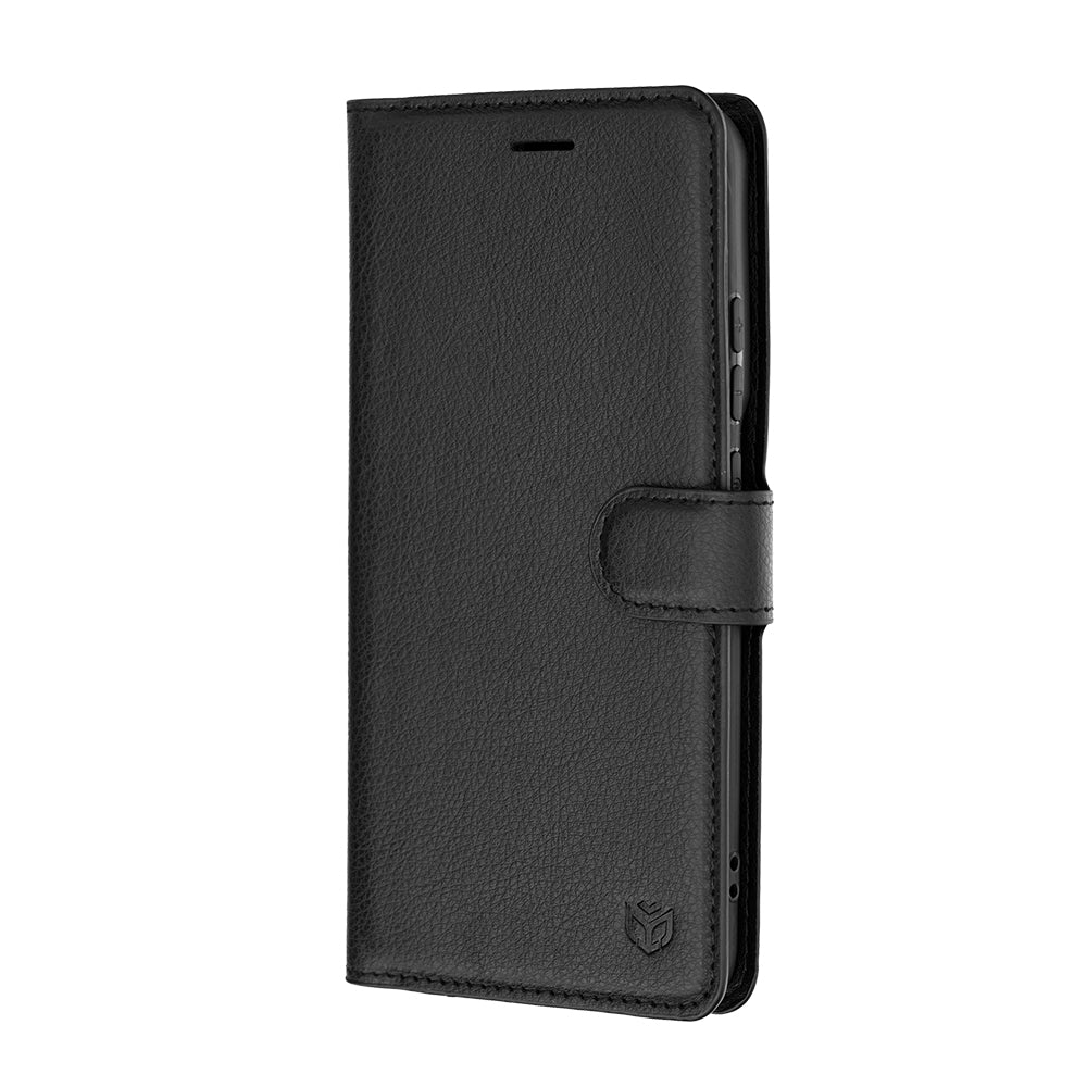 Θήκη για Motorola Edge 70 Pro, Techsuit, Leather Folio, Μαύρη