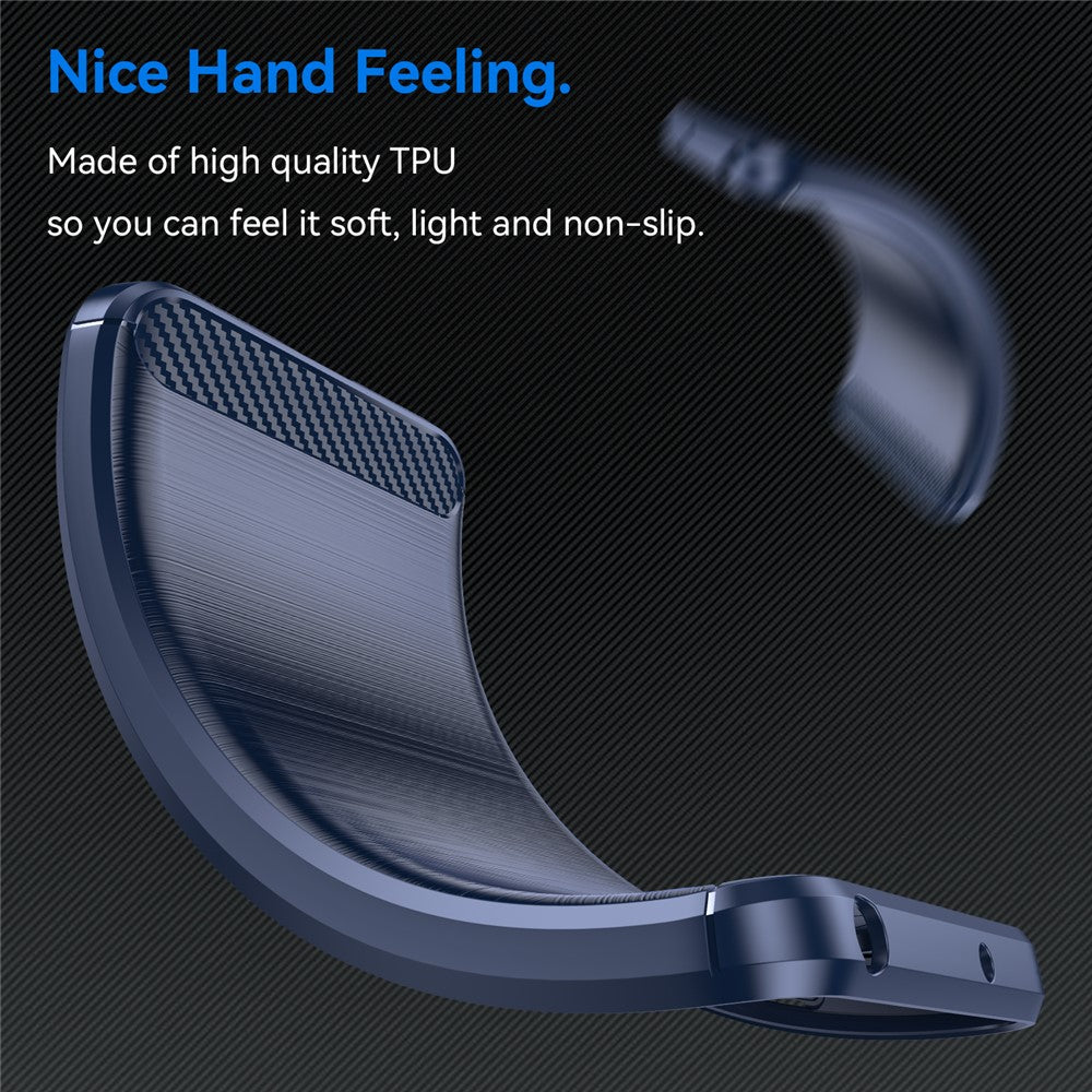 Case for Motorola Edge 70, Techsuit, Carbon, Blue