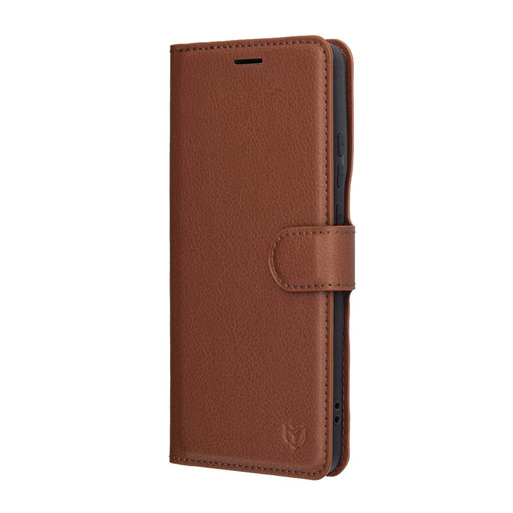 Θήκη για Motorola Edge 70, Techsuit, Leather Folio, Καφέ