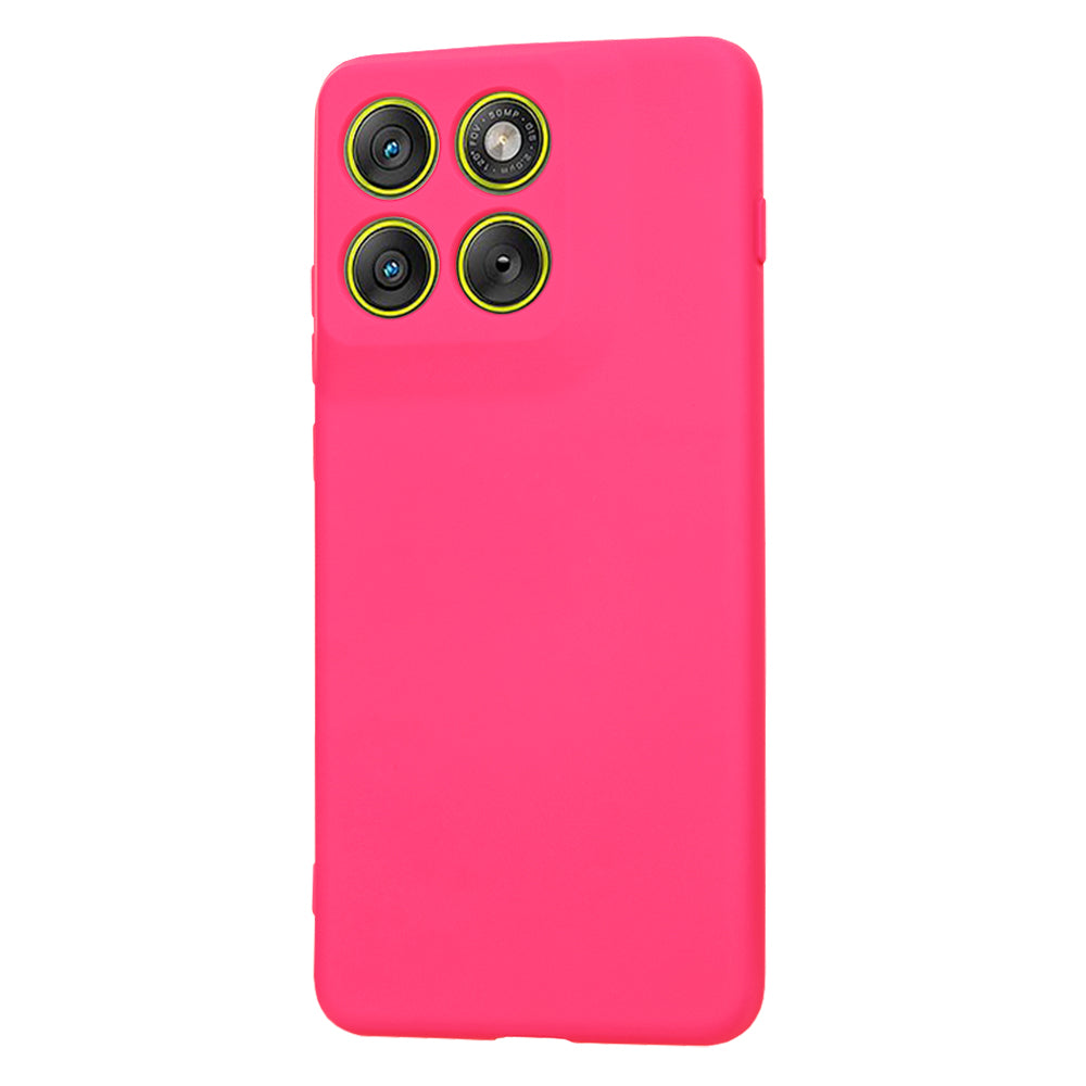 Case for Motorola Edge 70, Techsuit, SoftFlex, Dark Pink