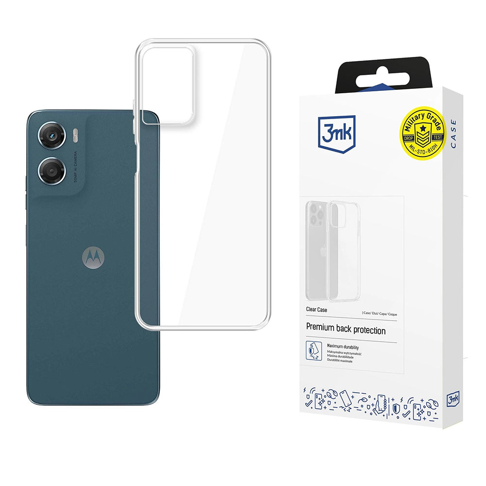 Θήκη για Motorola Moto G06, 3MK, Διαφανής, Σαφής