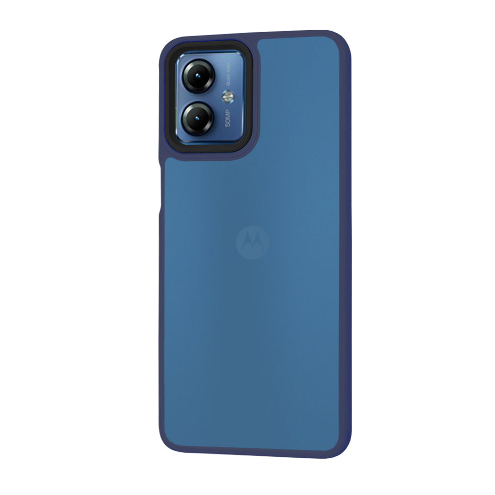 Θήκη για Motorola Moto G14, Techsuit, HaloFrost, Μπλε σκούρο
