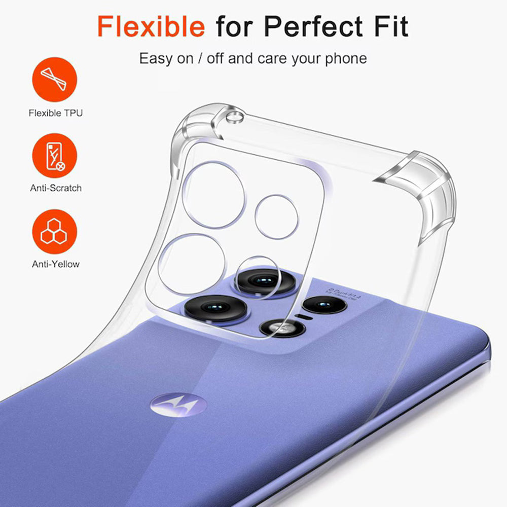Θήκη για Motorola Moto G15 / G15 Power, Techsuit, Ανθεκτική σε Κρούσεις Διαφανής, Διάφανη